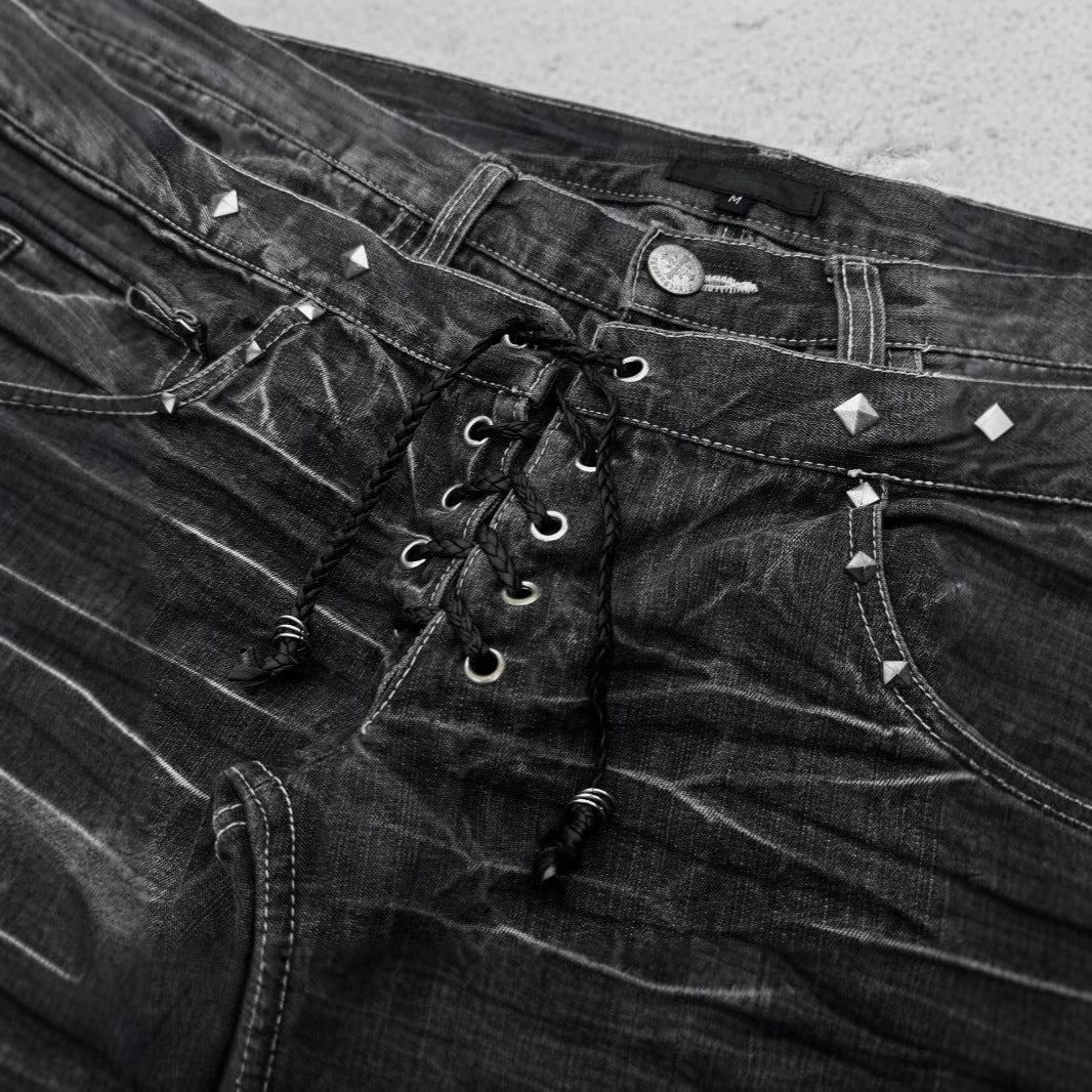 Double-Waist Flare Pants