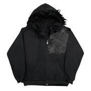 Black Faux Hoodie