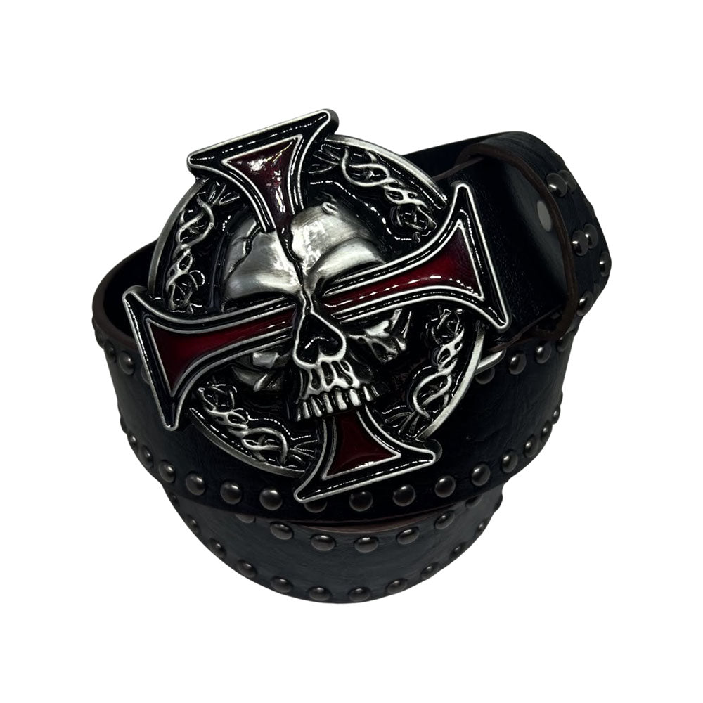 Iron Cross Skull Belt