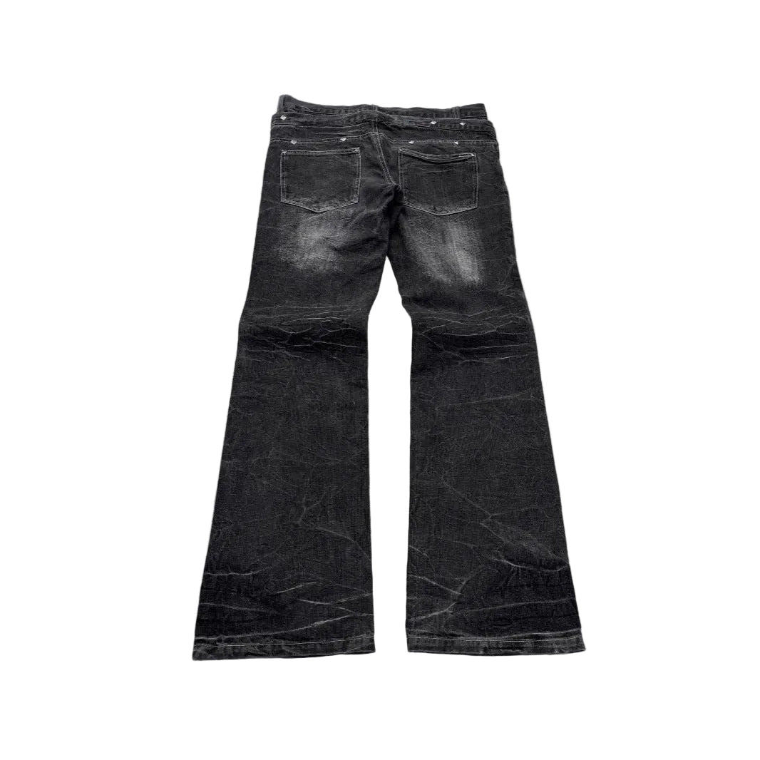 Double-Waist Flare Pants