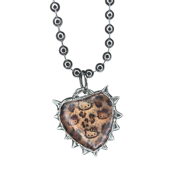 Cheetah Heart Pendant