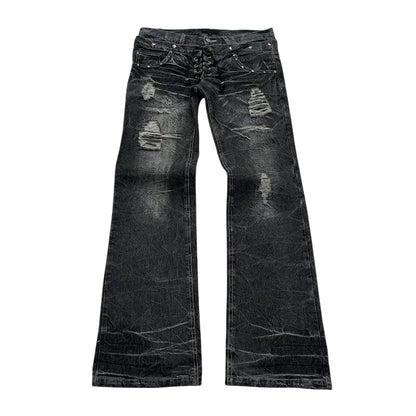 Double-Waist Flare Pants