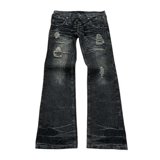 Double-Waist Flare Pants