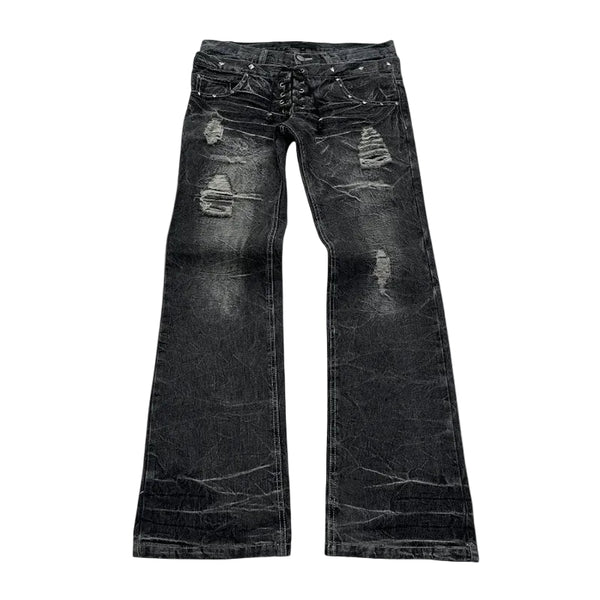 Double-Waist Flare Pants