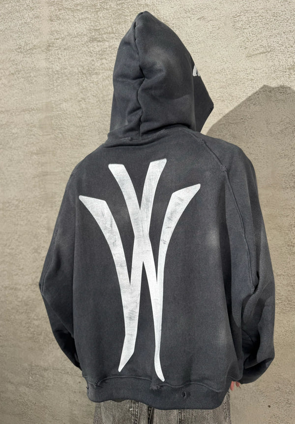 "NobodyBetter" Graphite Zip Hoodie