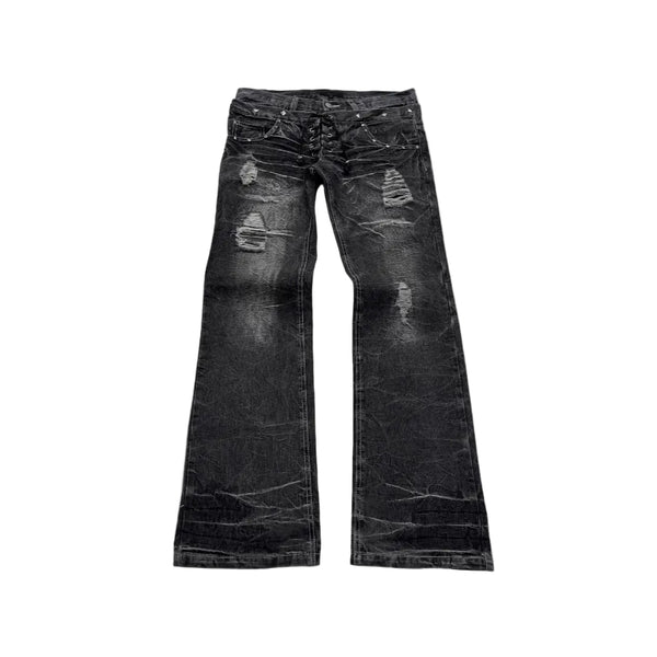 Double-Waist Flare Pants