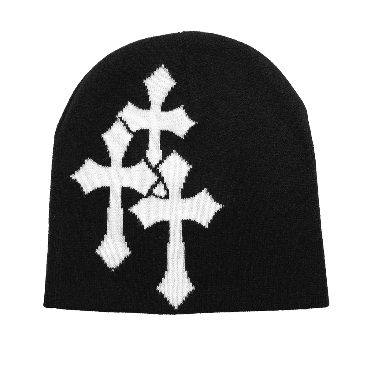 Triple Cross Knit Beanie