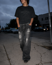 Double-Waist Flare Pants