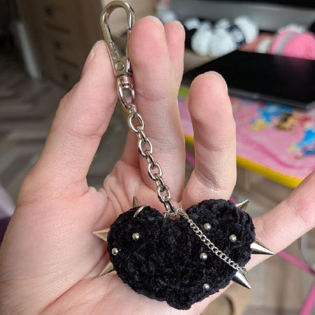 "Spiked Heart" Keychain
