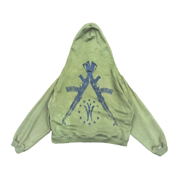 "ARMY" Full Zip Hoodie