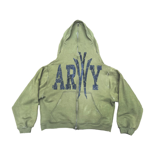 "ARMY" Full Zip Hoodie