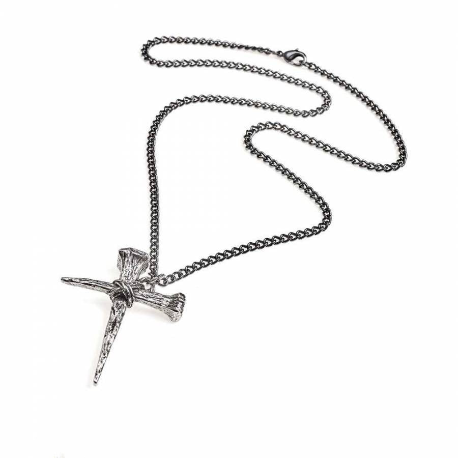 Stake Cross Necklace