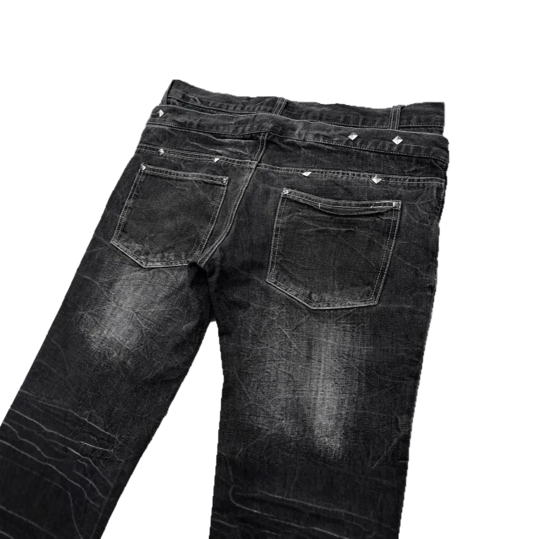 Double-Waist Flare Pants