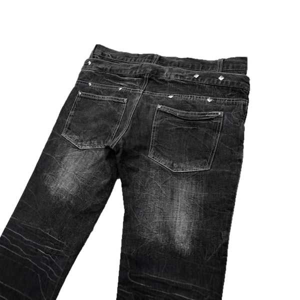 Double-Waist Flare Pants