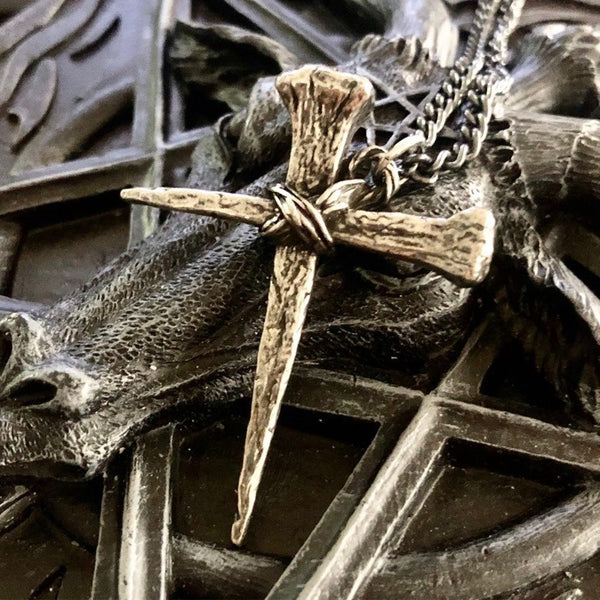 Stake Cross Necklace