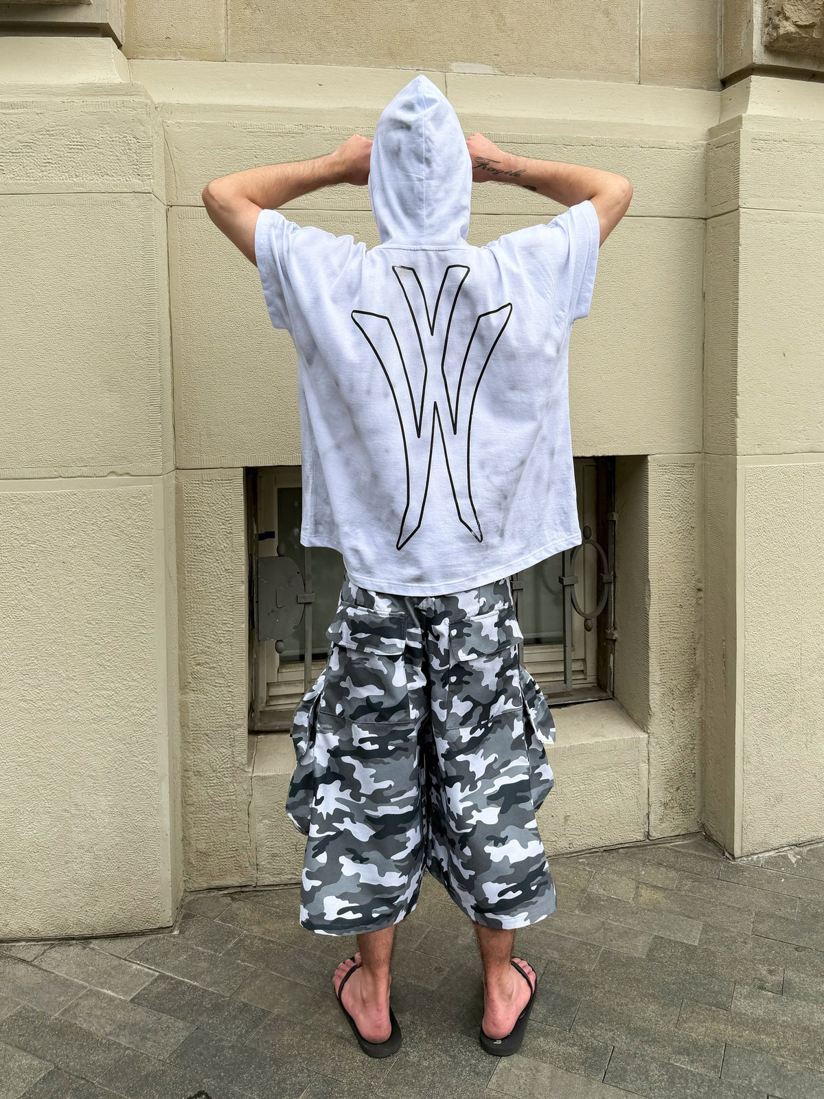 "UNIFORM" Arctic Camo Shorts