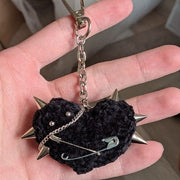 "Spiked Heart" Keychain